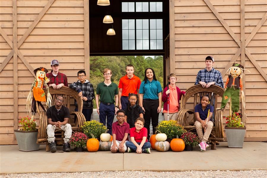 Students at Joe Tom Armbrester Agricultural Center